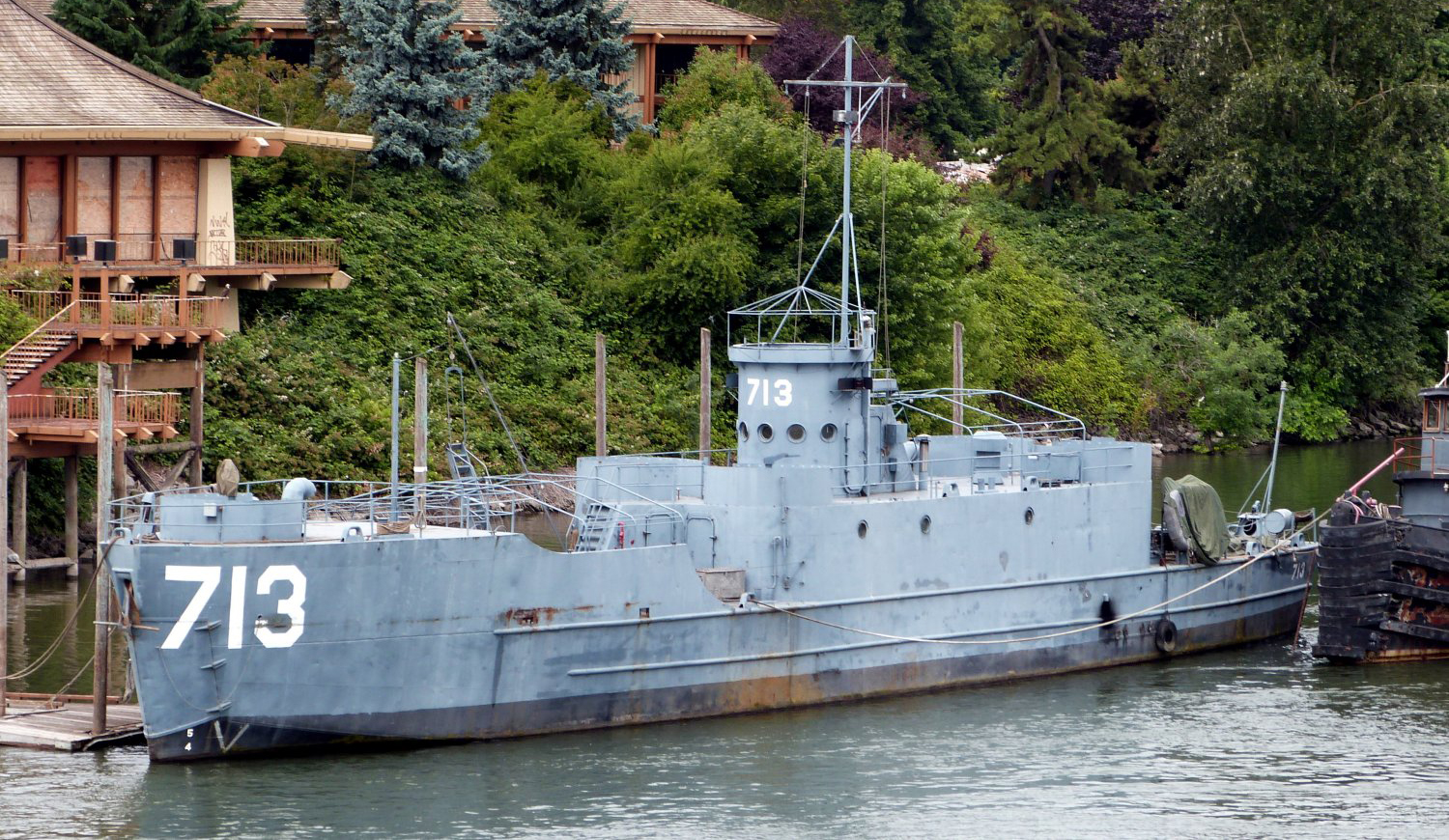 USS CLI 713 at current location in Portland