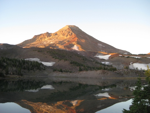 South Sister seen from Camp Lake