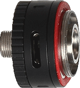 An image of a black Subox MINI airflow control valve.