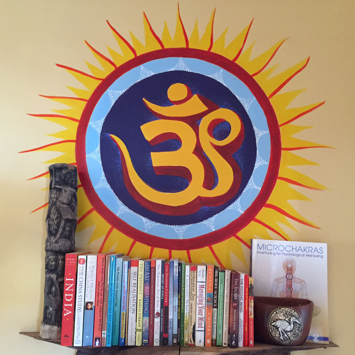 yoga bookshelf