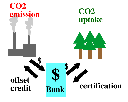 carbon offset diagram