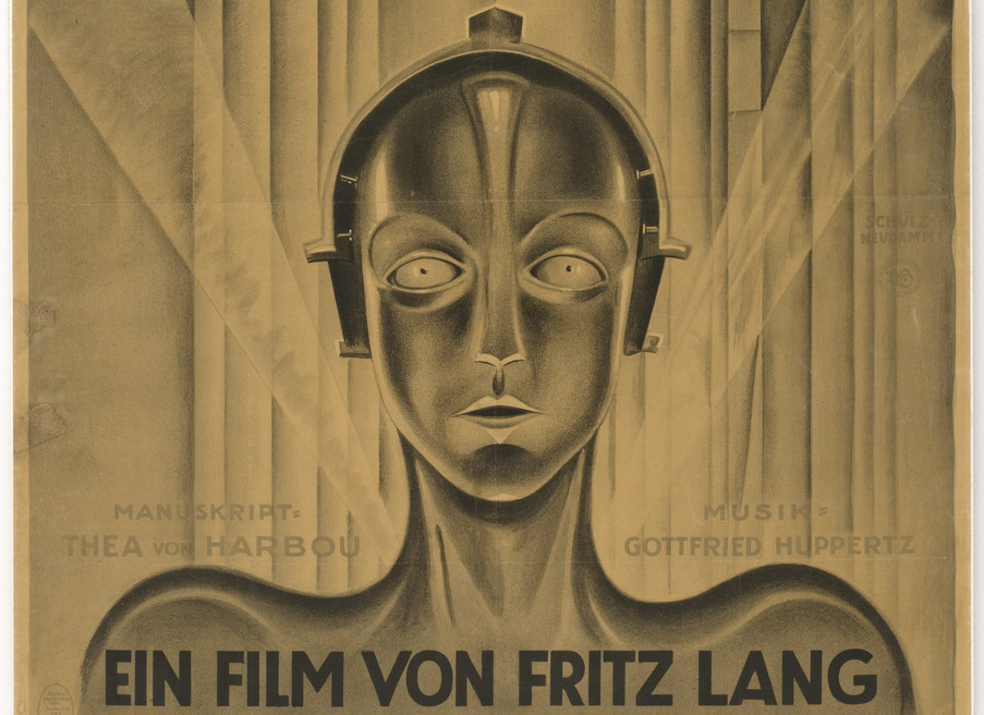 An excerpt from the movie poster to Fritz Lang’s 1927 film, Metropolis.