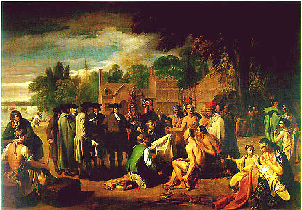 BENJAMIN WEST'S- Penn's Treaty with the Indians (ca 1772)