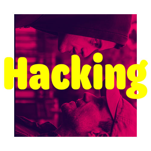 Hacking. Rami Malek and Christian Slater in <i>Mr. Robot</i>