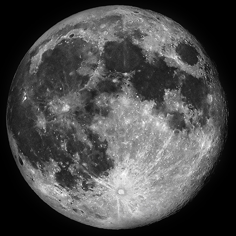 A picture of a full moon.