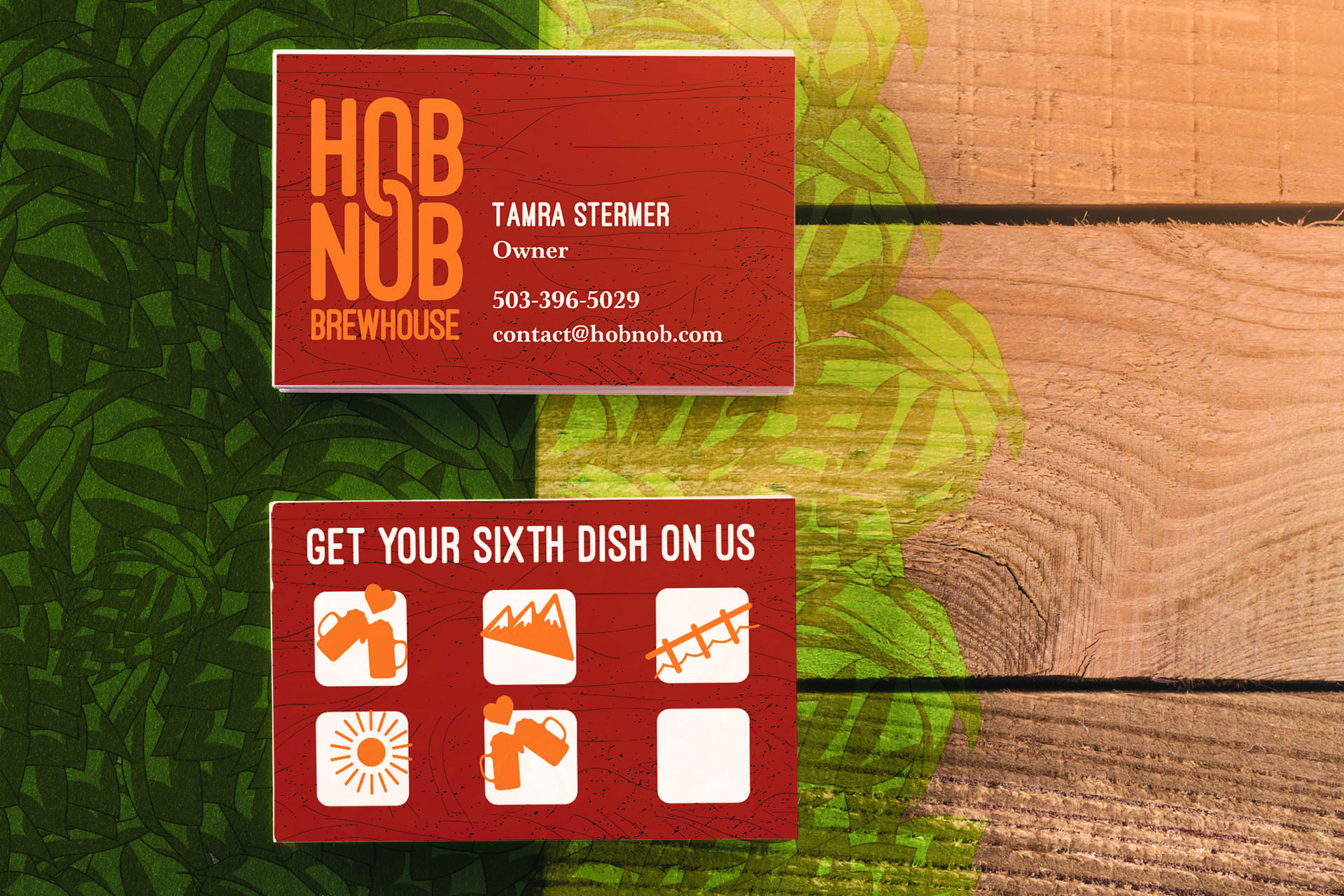 Hob Nob Brewhouse Business Card