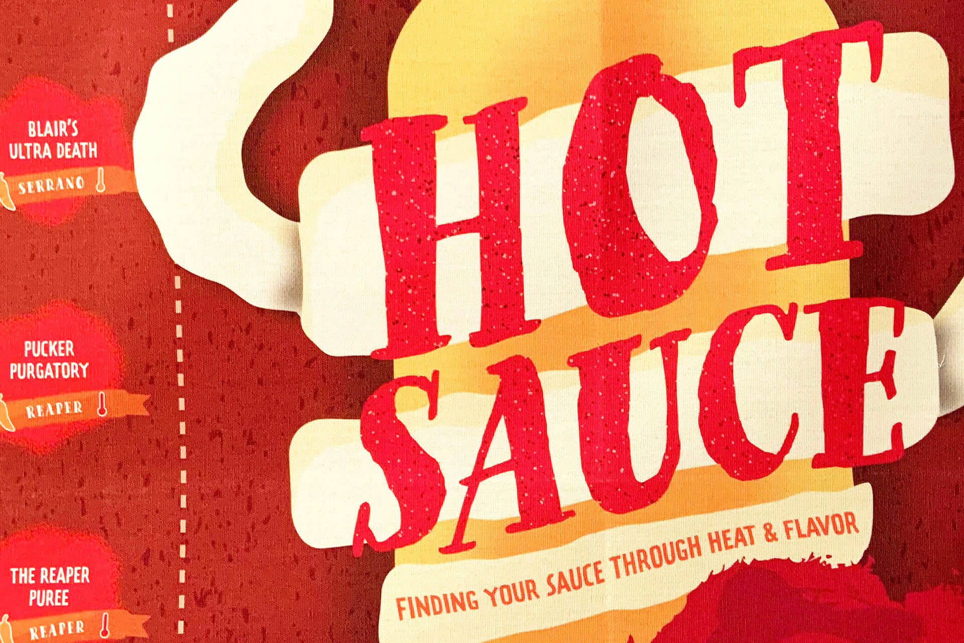 Hot Sauce Infograph Close Up Photo