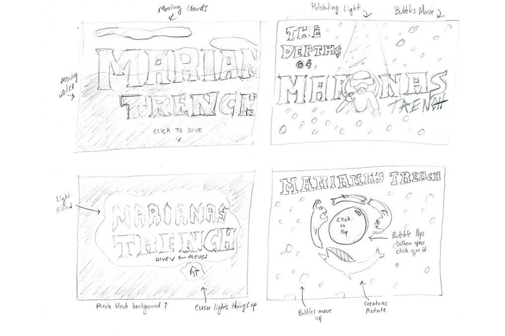 Marianas Trench third Set of Sketches