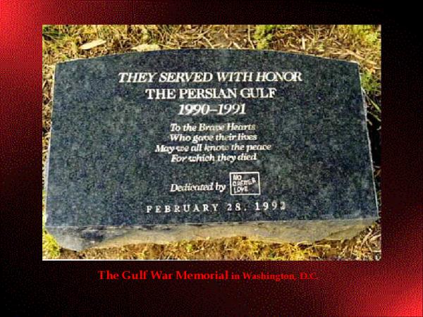 The Gulf War Memorial In Washington D C Gulf War Memorial Dc